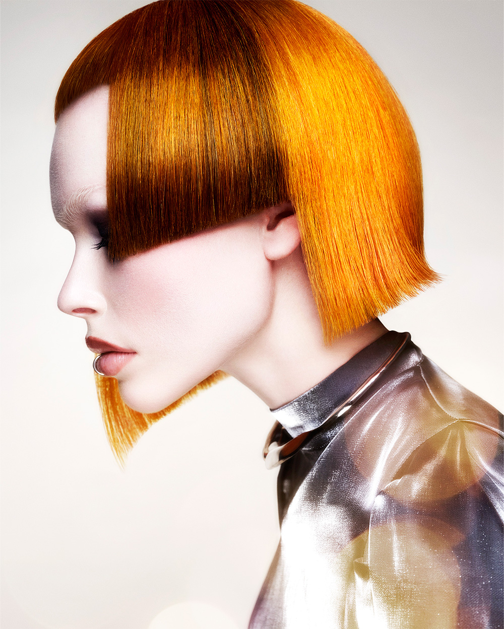 Asymmetrical Copper Bob - Danny Malone - BHA Northern Ireland Hairdresser of the Year 2026 Finalist Collection